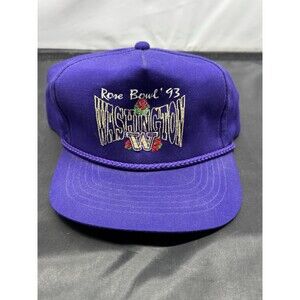 Washington Huskies UW Rose Bowl 1993 Purple SnapBack Rope Hat Cap OS